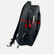Europe Bound Exec-Tek Black Heavily Cushioned Laptop Backpack 18L