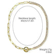 European And American Accessories Stitching Mixed Color Zircon Necklace