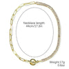 European And American Accessories Stitching Mixed Color Zircon Necklace