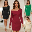 European And American Charming Slim Temperament Women's Dress