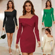 European And American Charming Slim Temperament Women's Dress