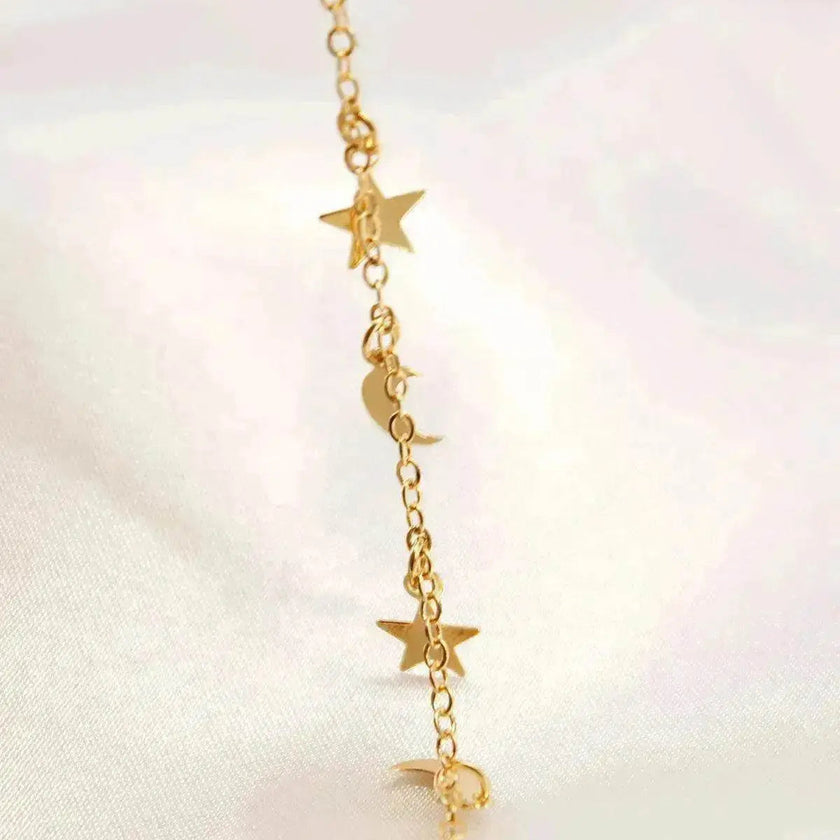 European And American Fashion Star Moon Combination Bracelet