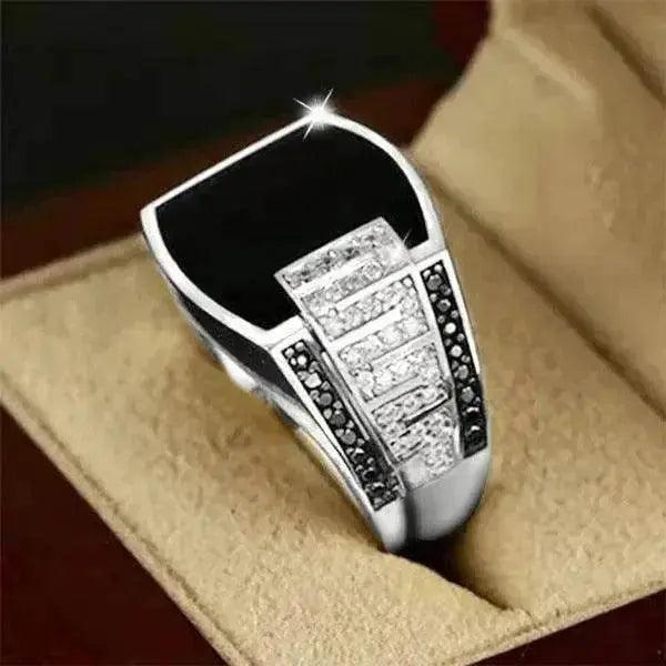 European And American Hip Hop Ring Full Diamond Ring