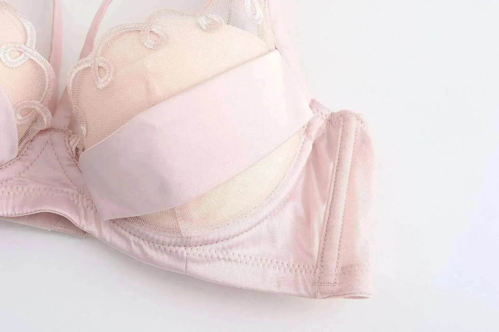 European And American Ultra-thin Pure Desire Gathering Bra