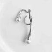 European and American pearl ear clip female irregular ear hook