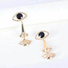 Exaggerated Long Retro Nose Lips Eye Dangle Earrings