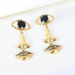 Exaggerated Long Retro Nose Lips Eye Dangle Earrings