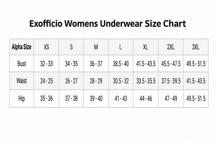 Exofficio Give-N-Go Full Cut Briefs Sizes XS-S