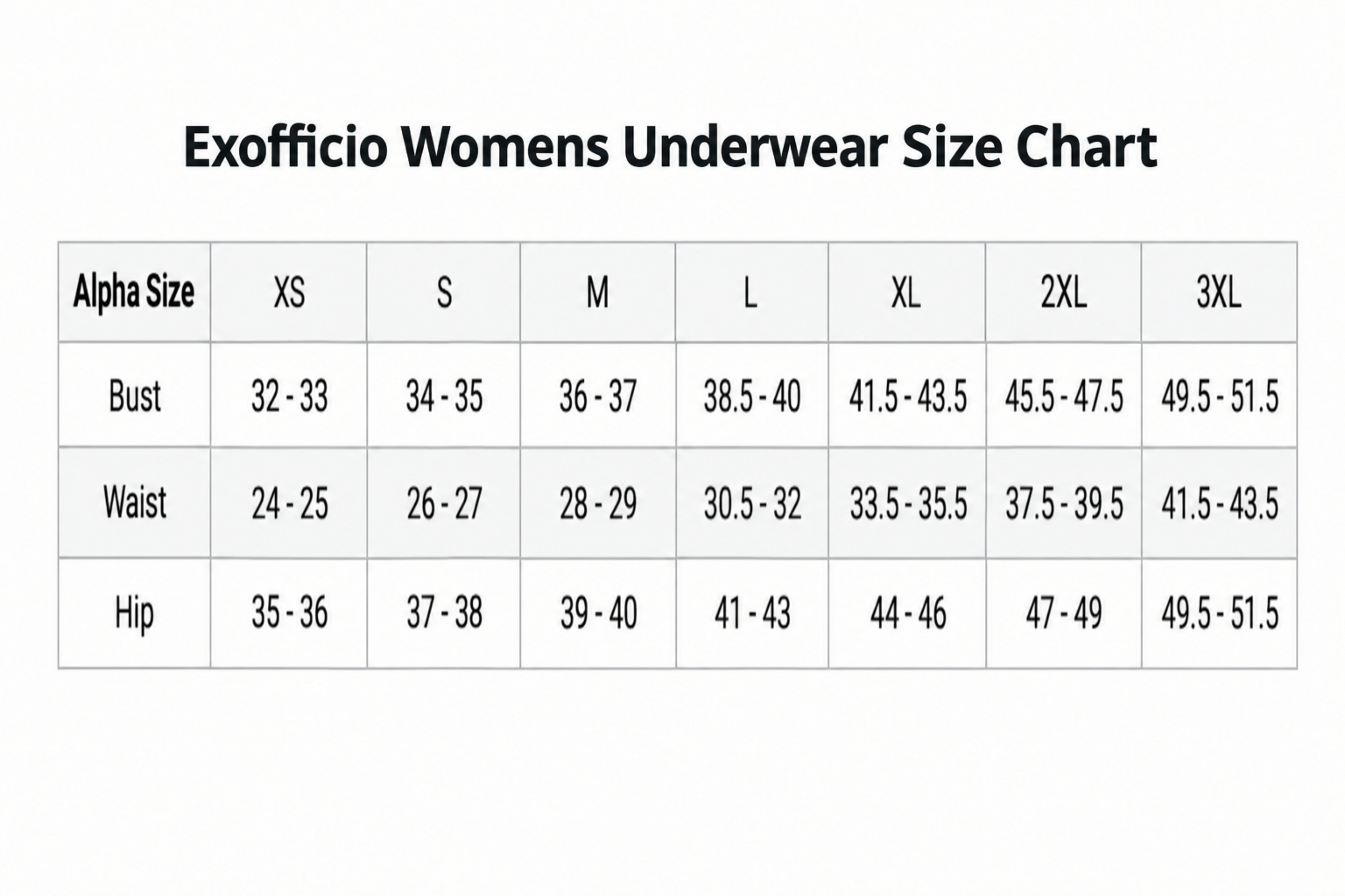 Exofficio Give-N-Go Cross Over Bras Sizes XS-M