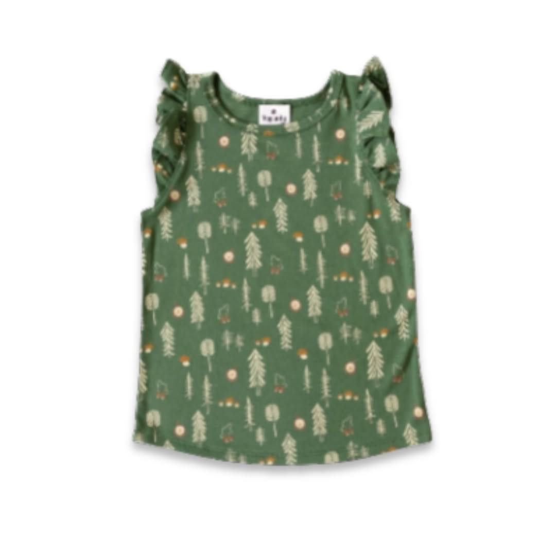 Baby/Kids' Bamboo Ruffle Shoulder | Umber