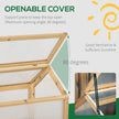 Outsunny Grow House Wooden Cold Frame Greenhouse Portable Raised Planter with Openable Top 35.5