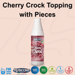 Cherry Topping with Pieces - 1 KG Squeeze Bottle - Cherry Crock Topping - Rubicone Canada - Ships Free Within Canada on Orders Above CAD $199