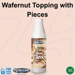 Hazelnut Topping with Pieces - 1 KG Squeeze Bottle - Wafernut Crock Topping - Rubicone Canada - Ships Free Within Canada on Orders Above CAD $199