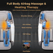 Mega Sale-Costway-Premium 3 Level Zero Gravity Full SL Track, Massage Chair With Heat- Dual Foot Rollers-Intelligent Body Scan With Shiatsu Rollers-JL10029WL