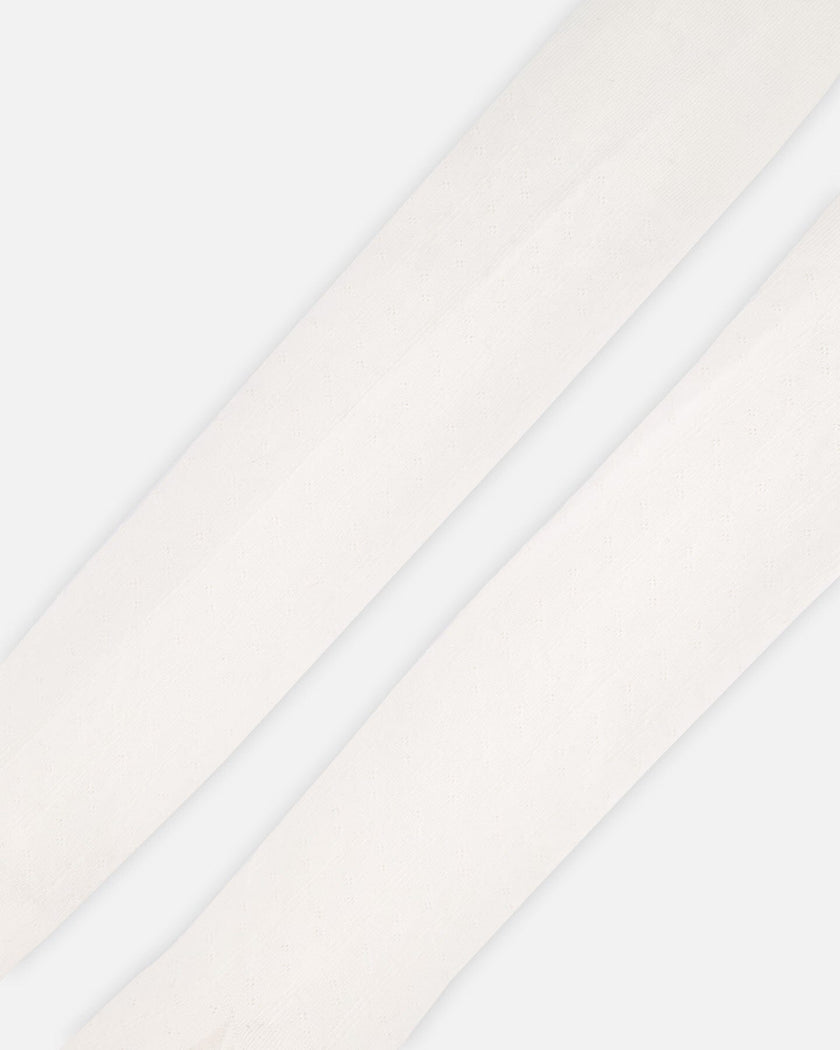 Cable Tights Off White
