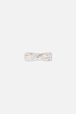 Organic Cotton Headband Heather Beige With Printed Cat