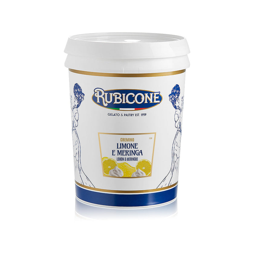 Lemon & Meringue Spreadable Filling Cream - Cremino Lemon & Meringue - 5 KG Bucket - Rubicone Canada - Ships Free Within Canada on Orders Above CAD $199