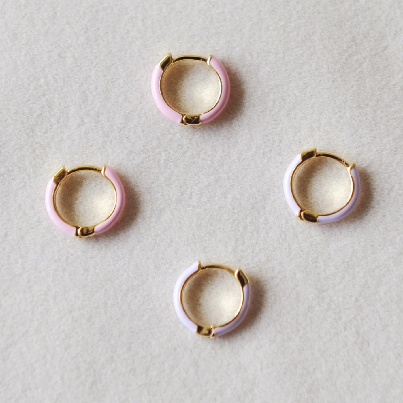Sutton Enamel Huggie Hoops