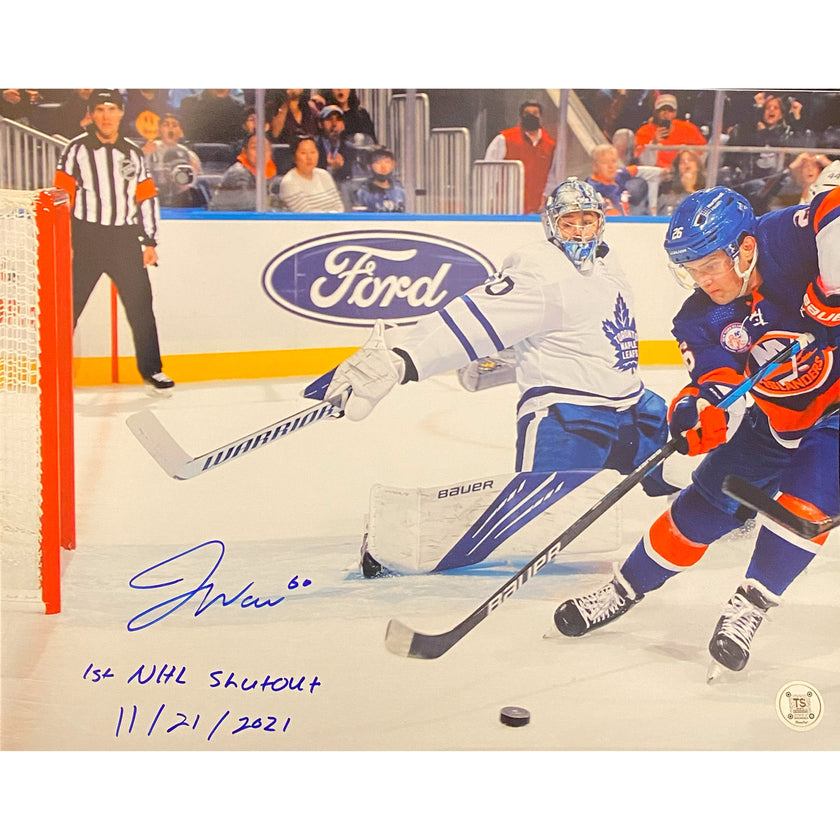 Joseph Woll Toronto Maple Leafs Save Autographed 11x14 Photo Inscribed 