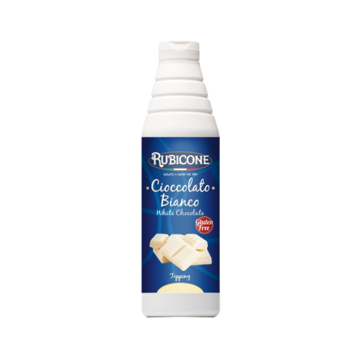 White Chocolate Topping - 1 KG Squeeze Bottle - Rubicone Canada - Ships Free Within Canada on Orders Above CAD $199