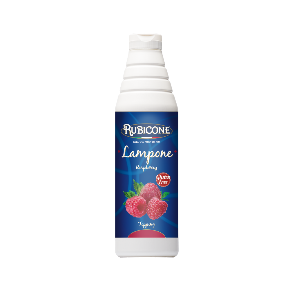 Raspberry Topping - 1 KG Squeeze Bottle - Rubicone Canada - Ships Free Within Canada on Orders Above CAD $199