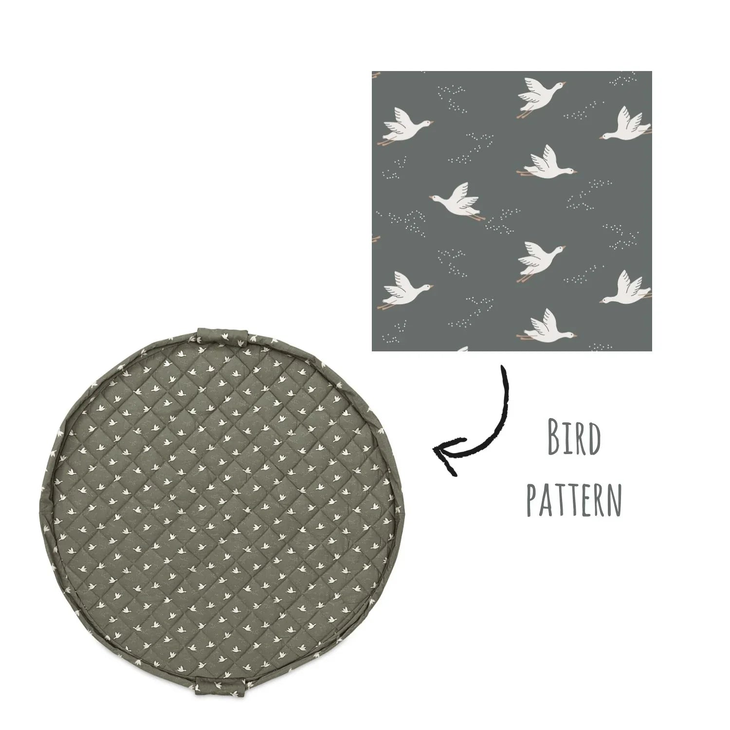 Organic Soft Babymat & Bag | Birds | play&go
