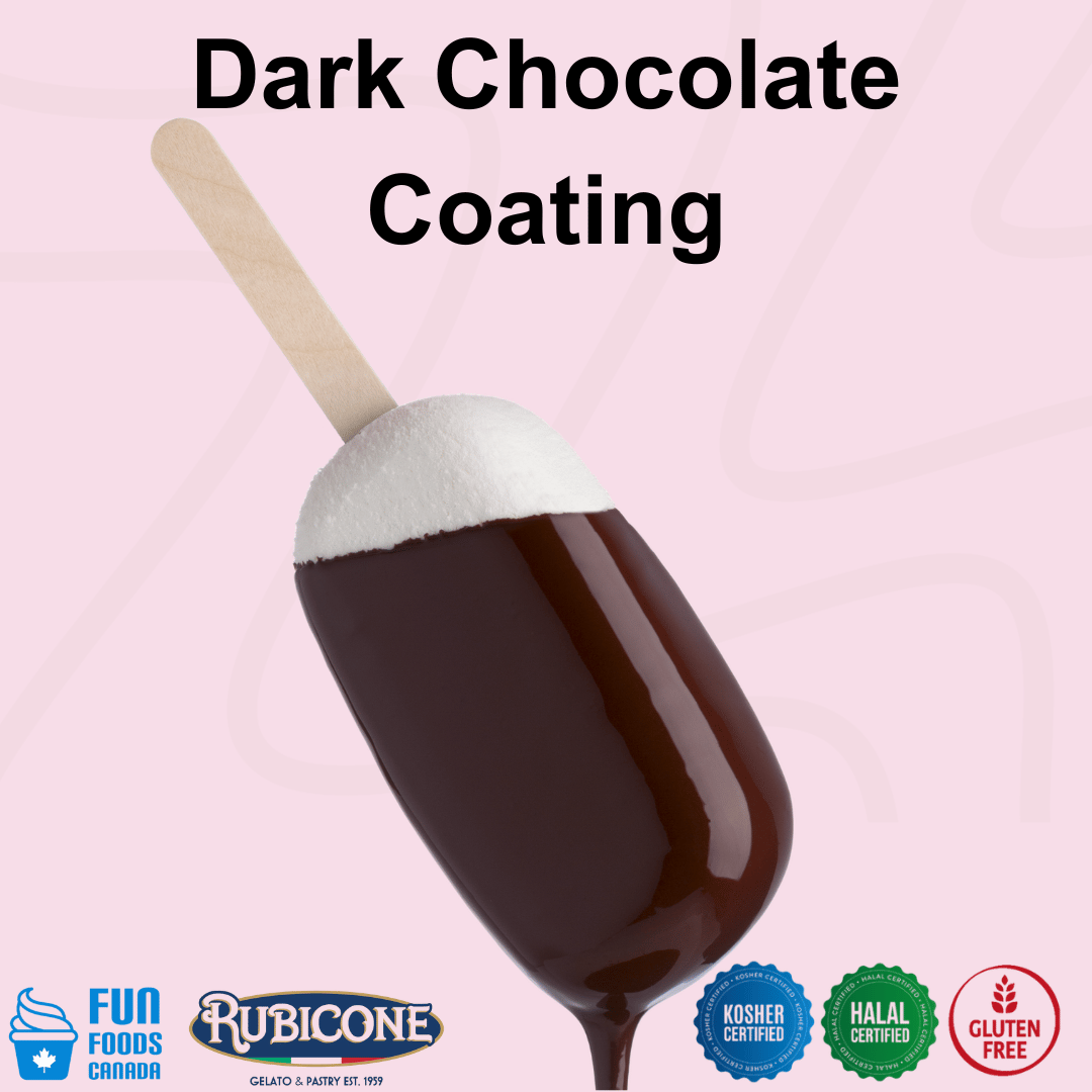 Dark Chocolate Cone Dip Coating - 1.5 KG Bucket - Rubicone Canada - Ships Free Within Canada on Orders Above CAD $199