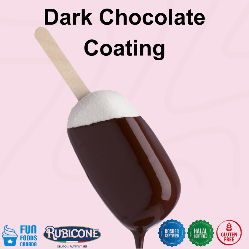 Dark Chocolate Cone Dip Coating - 1.5 KG Bucket - Rubicone Canada - Ships Free Within Canada on Orders Above CAD $199