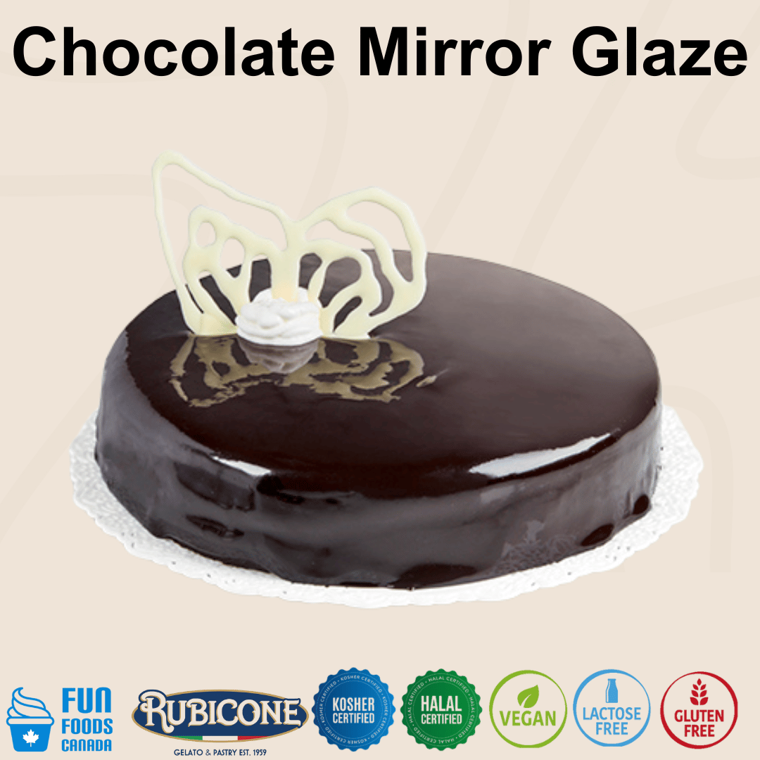 Chocolate Mirror Glaze - 3.5 KG Bucket - Bakery and Pastry - Rubicone Canada - Ships Free Within Canada on Orders Above CAD $199