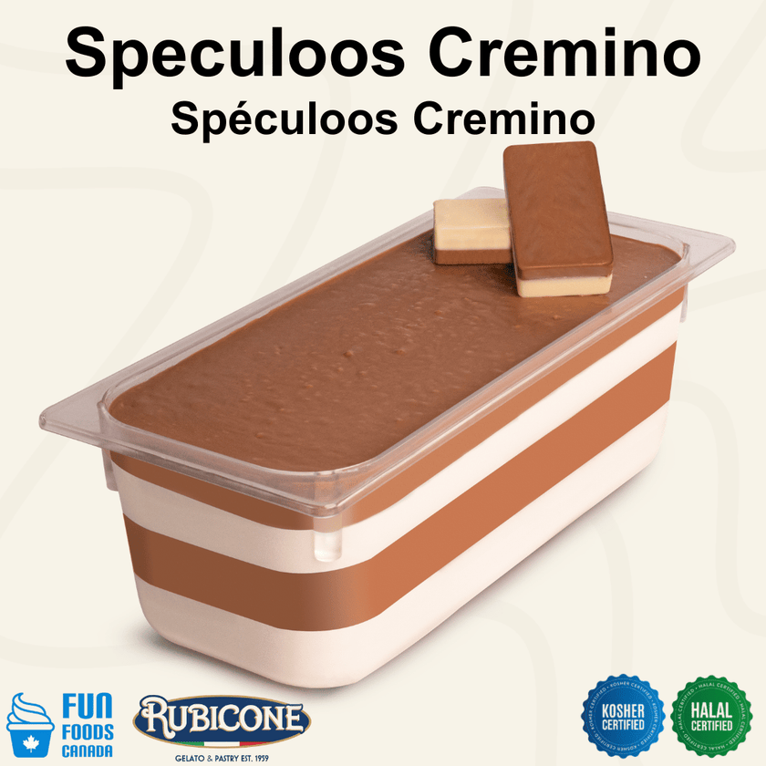 Cookie Butter Spreadable Filling Cream - Cremino Speculoos - 5 KG Bucket - Rubicone Canada - Ships Free Within Canada on Orders Above CAD $199