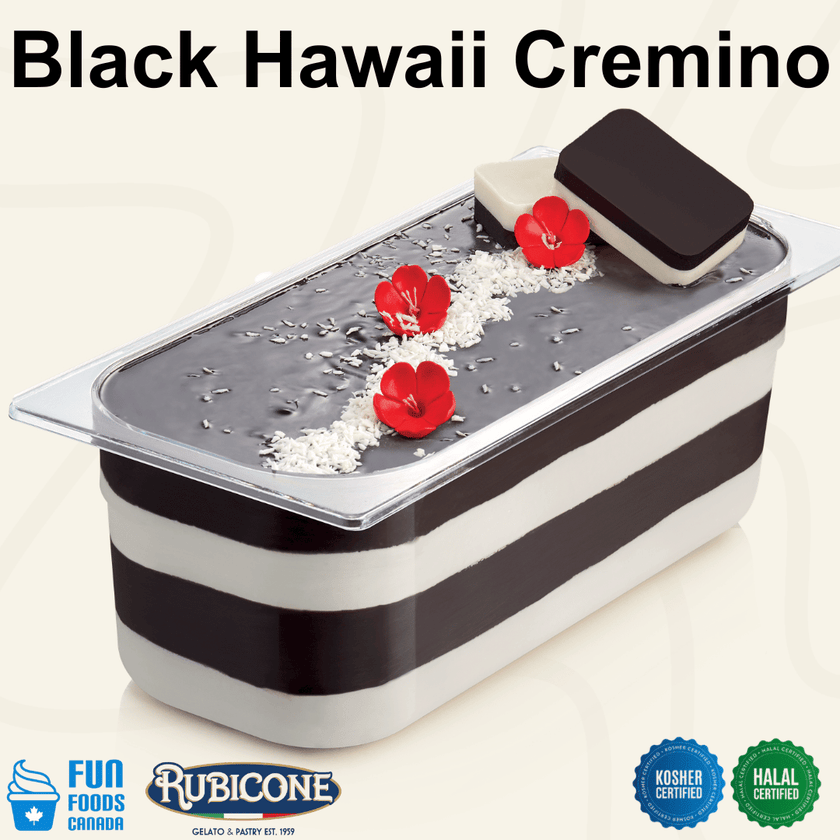Black Hawaii Spreadable Filling Cream - Cremino Black Hawaii - 5 KG Bucket - Rubicone Canada - Ships Free Within Canada on Orders Above CAD $199