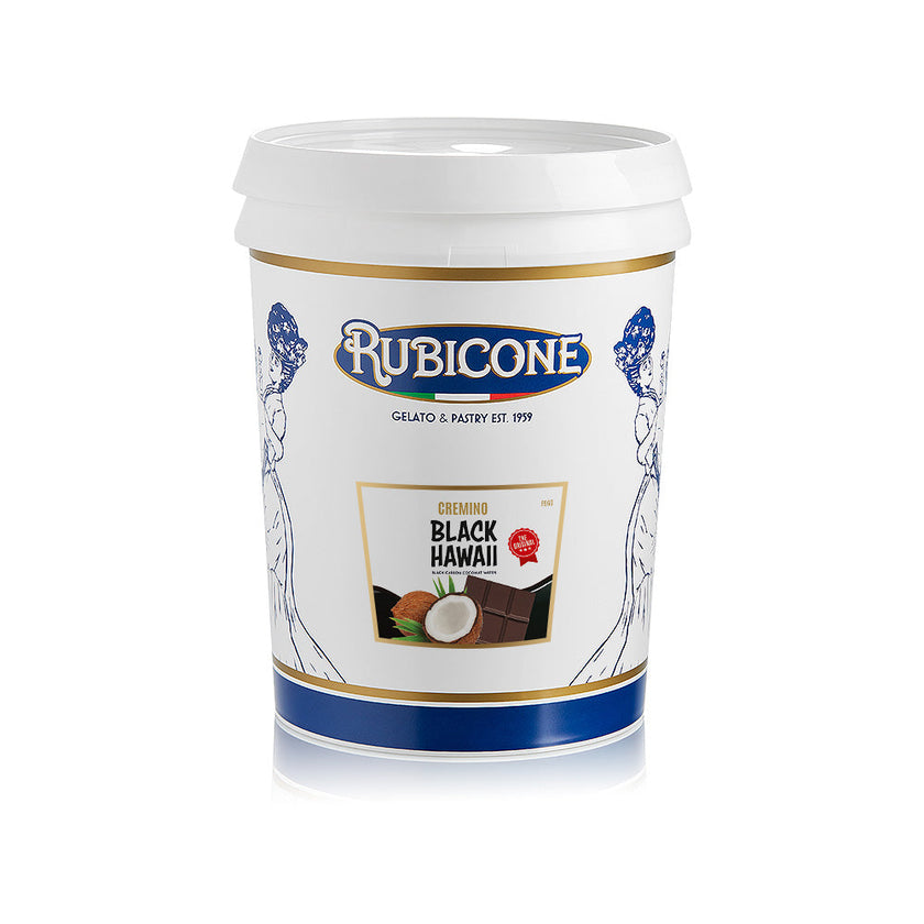 Black Hawaii Spreadable Filling Cream - Cremino Black Hawaii - 5 KG Bucket - Rubicone Canada - Ships Free Within Canada on Orders Above CAD $199