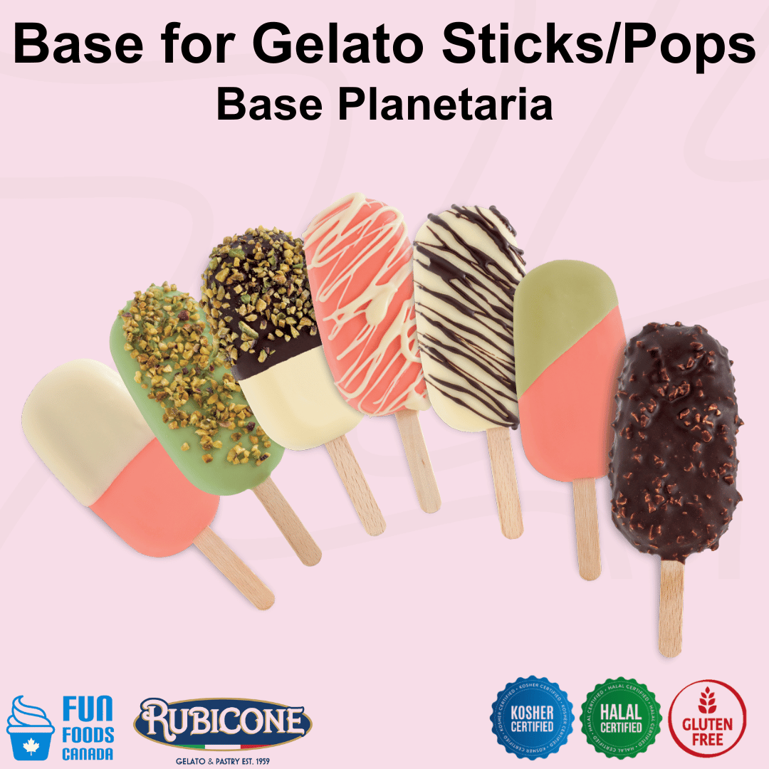 Ice Cream, Gelato On A Stick - Complete Base Powder - Base Planetaria - 1.26 Kg - Rubicone Canada - Ships Free Within Canada on Orders Above CAD $199
