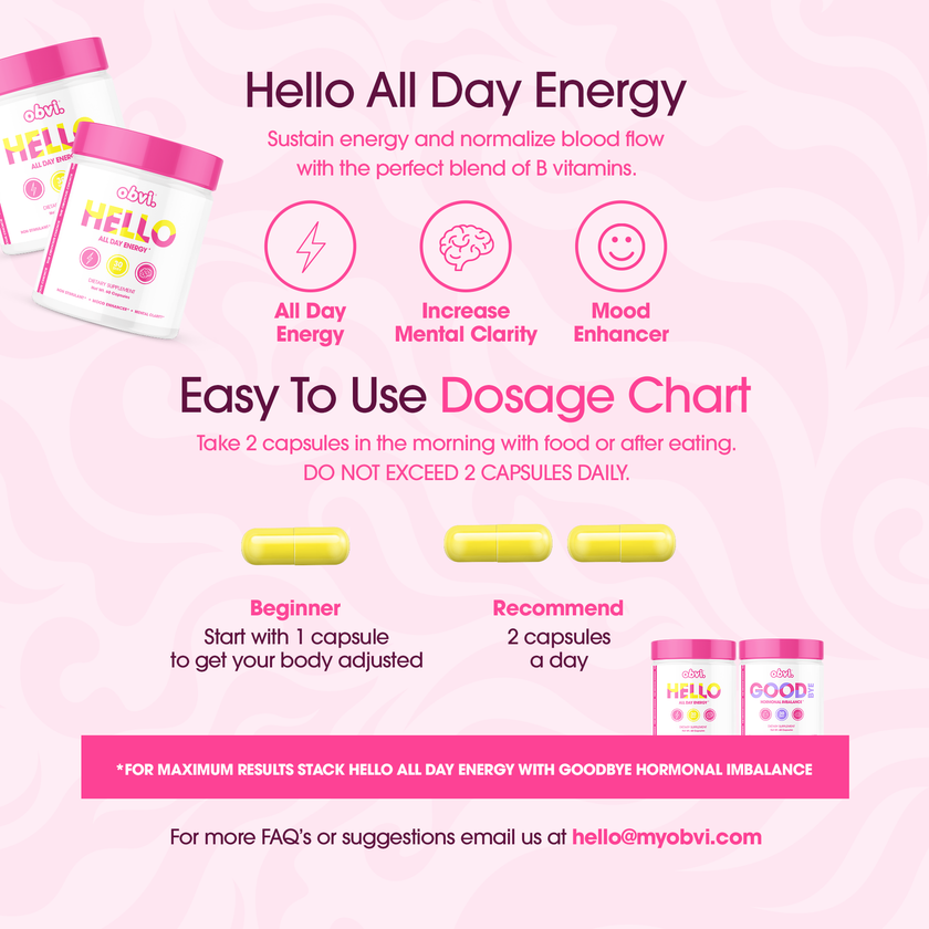 Obvi. Hello - Energy Supplements for Clarity