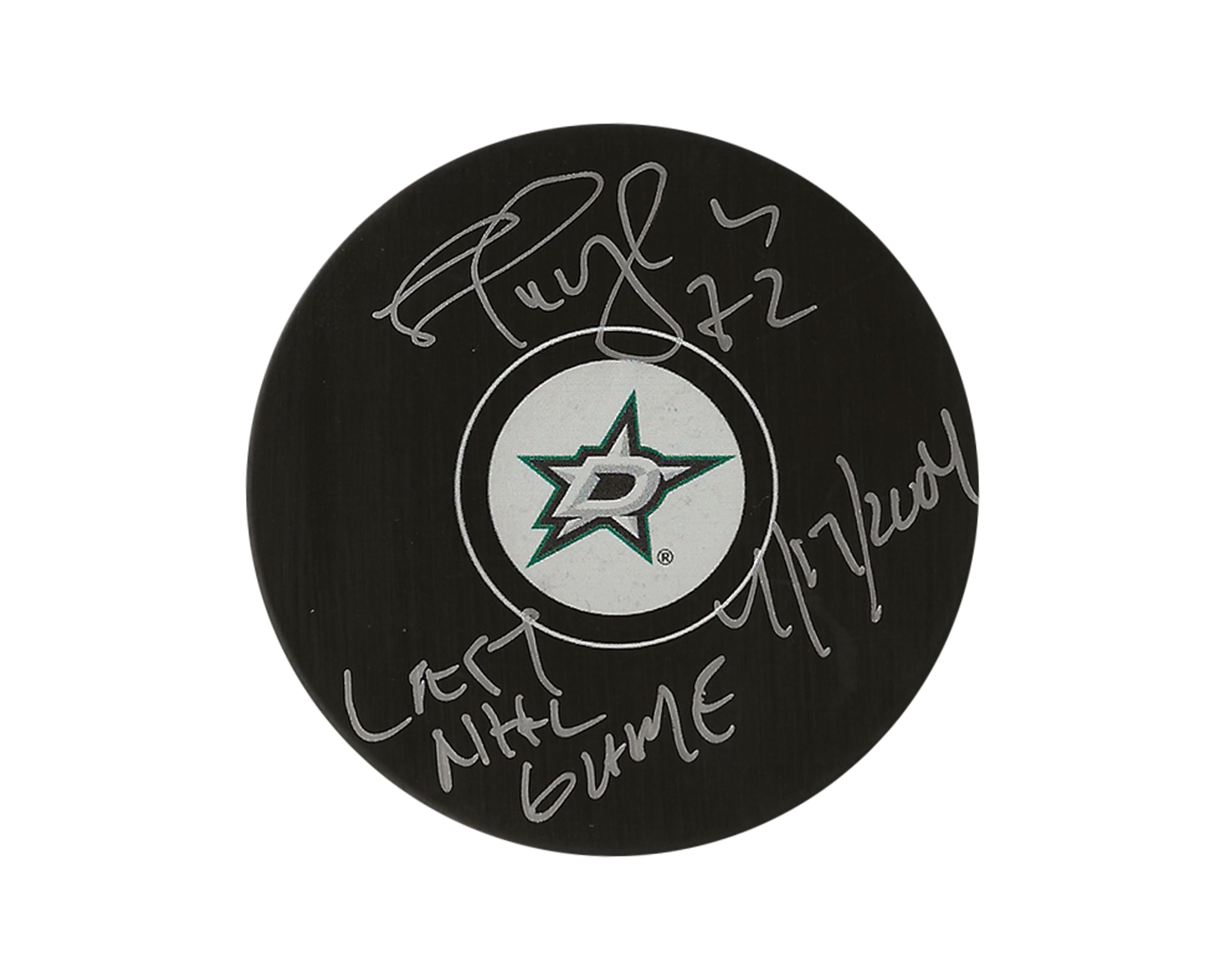 Shayne Corson Autographed Dallas Stars Autograph Model Puck Inscribed 