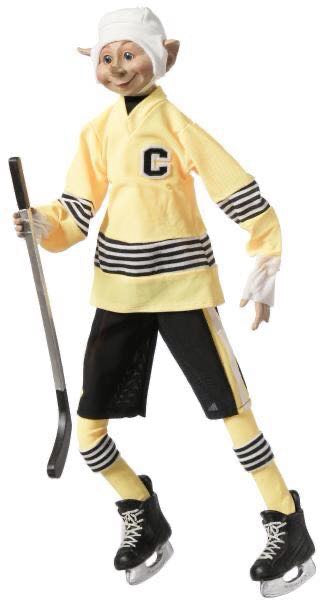 Lutin Hockey Jaune & Noir Floridus elf