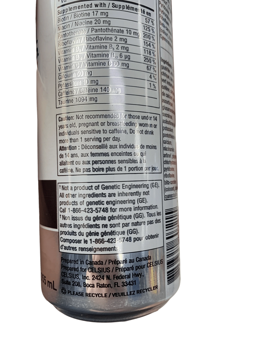 Celsius Sparkling Kiwi Guava Energy Drink 355ML - Canadian Edition
