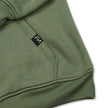 Sweat à capuche FA, couleur olive.