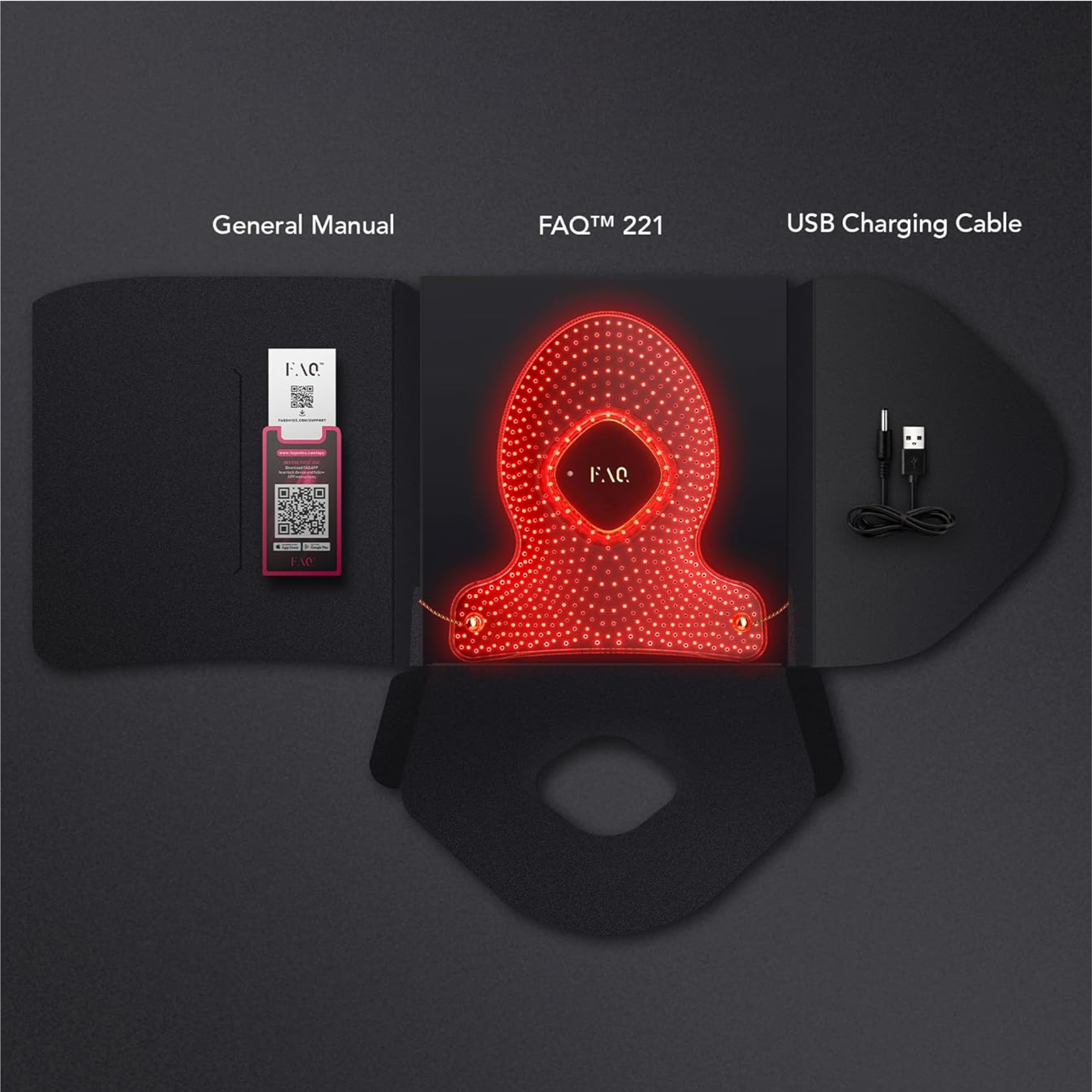 FOREO FAQ 221 Silicone Anti-Aging LED + Near-Infrared Hand Mask