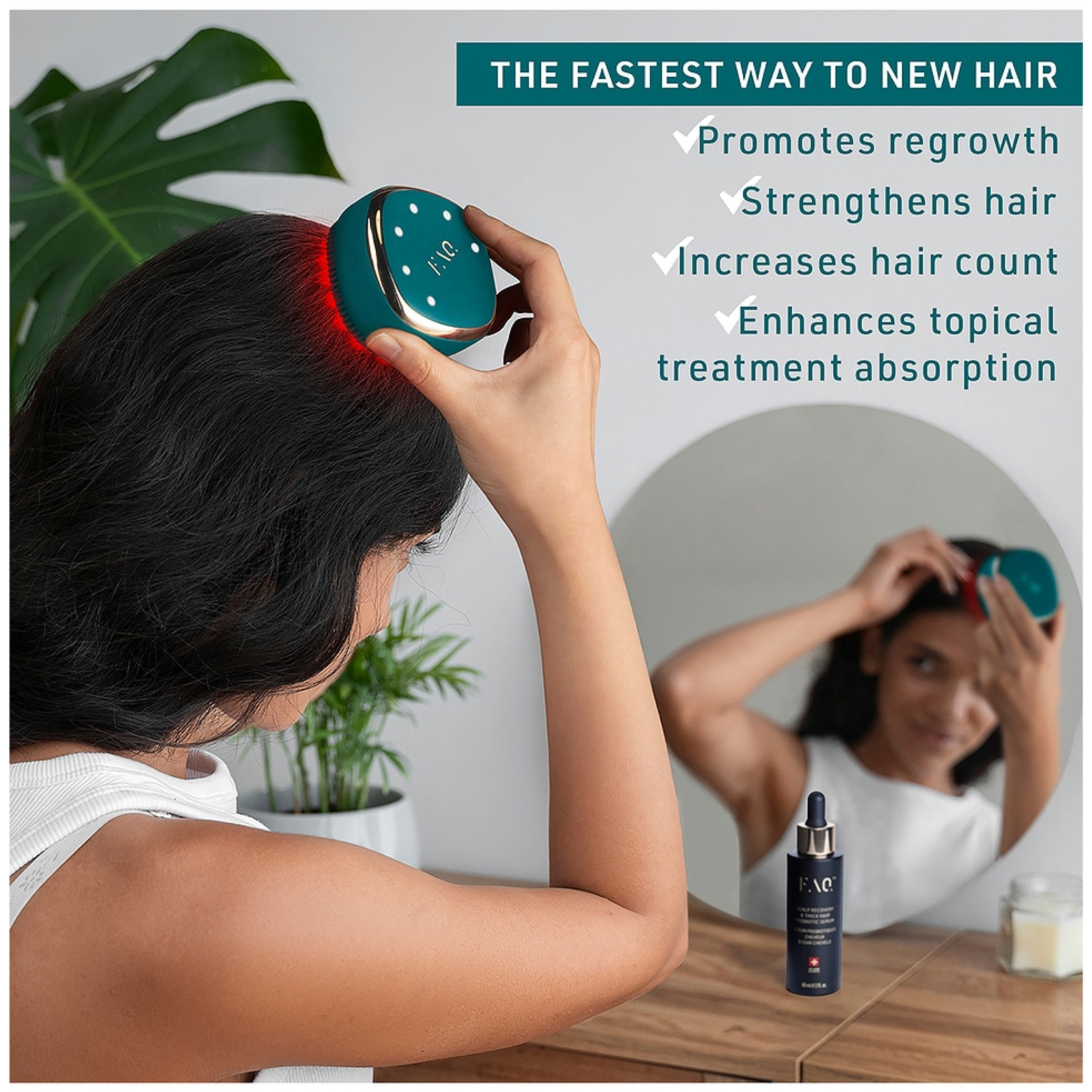FOREO FAQ 301 LED Hair Strengthening Scalp Massager
