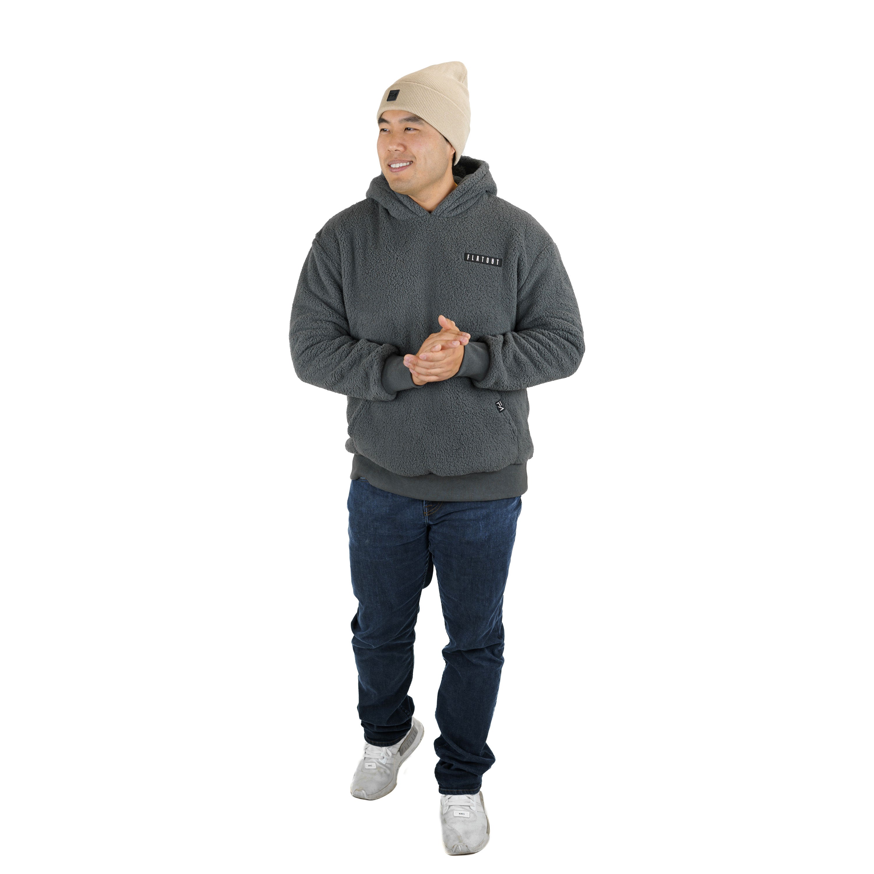 Pull en sherpa FA, gris.