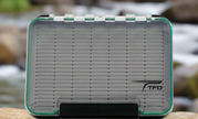 Waterproof Clear Lid Streamer Slit Foam Fly Box - Double Sided - XL