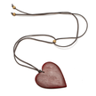 Tinted Wood Heart Necklace