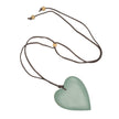 Tinted Wood Heart Necklace