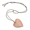 Tinted Wood Heart Necklace