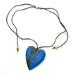 Tinted Wood Heart Necklace