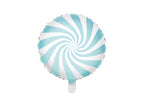 Light Blue Swirl Candy Balloon
