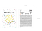 Light Yellow Swirl Candy Balloon