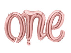 Rose Gold One Balloon