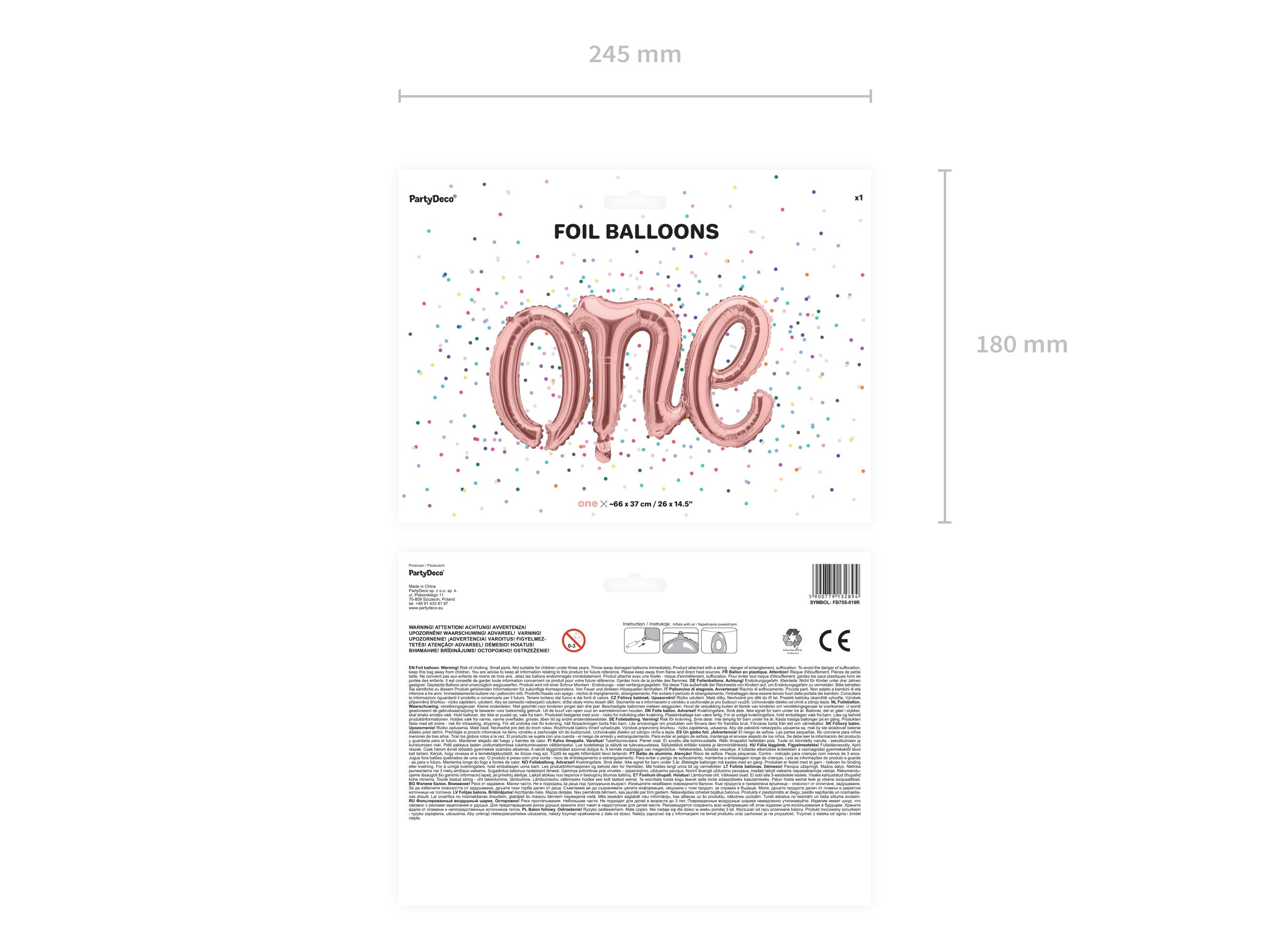 Rose Gold One Balloon